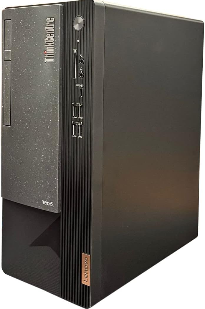 Lenovo ThinkCentre Neo 50T Gen3 Tower, Intel i9-12900K, 64GB Ram, 4TB NVMe SSD, DisplayPort, HDMI, VGA, DVDRW, USB C, SD Card Reader, Wi-Fi, BT, Windows 11 Pro, Black