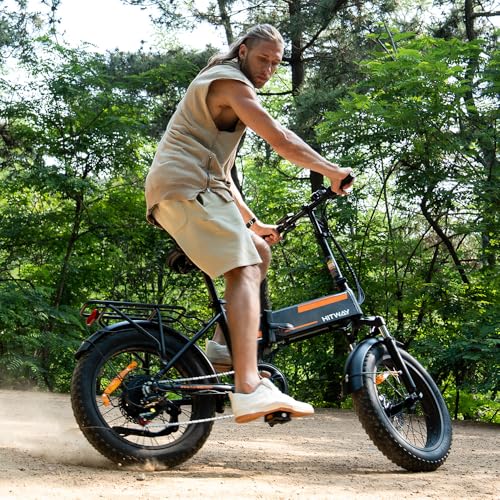 Electric Bike for Adults 20" x4.0 Fat Tire Electric Bicycle with 750W Motor, Foldable Ebkie with 48V 12AH Removable Battery E Bike Long Range 20-55mile with 7 Gears, UL2849 Certified