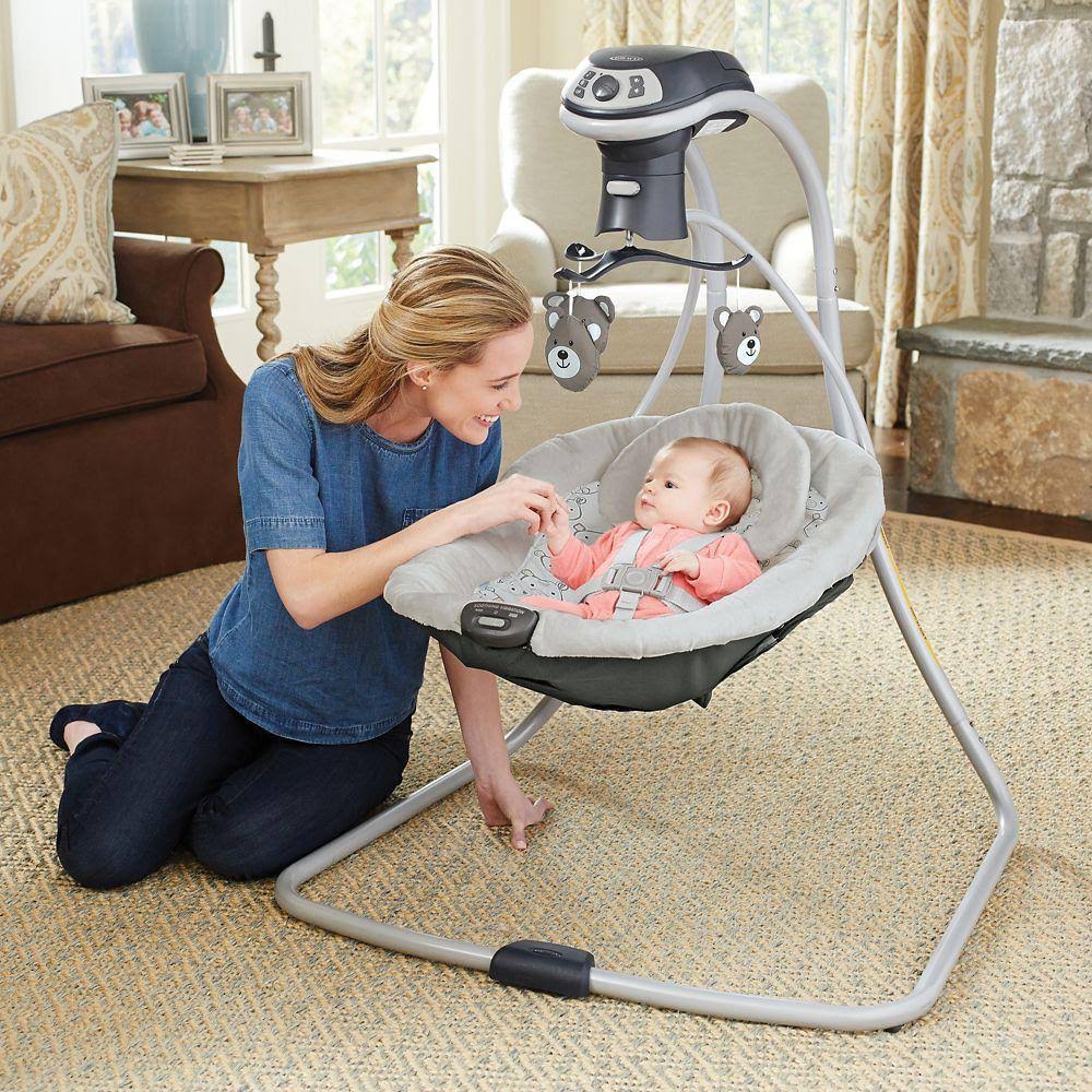 Graco - Simple Sway LX with Multi-Direction Baby Swing, Teddy