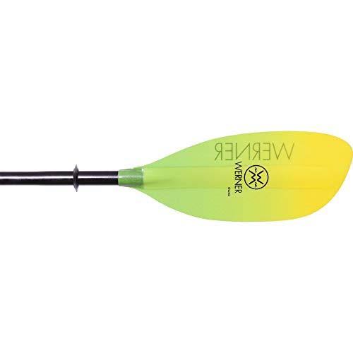 Werner Shuna Fiberglass Bent Shaft Kayak Paddle-GradientCitrus-215cm