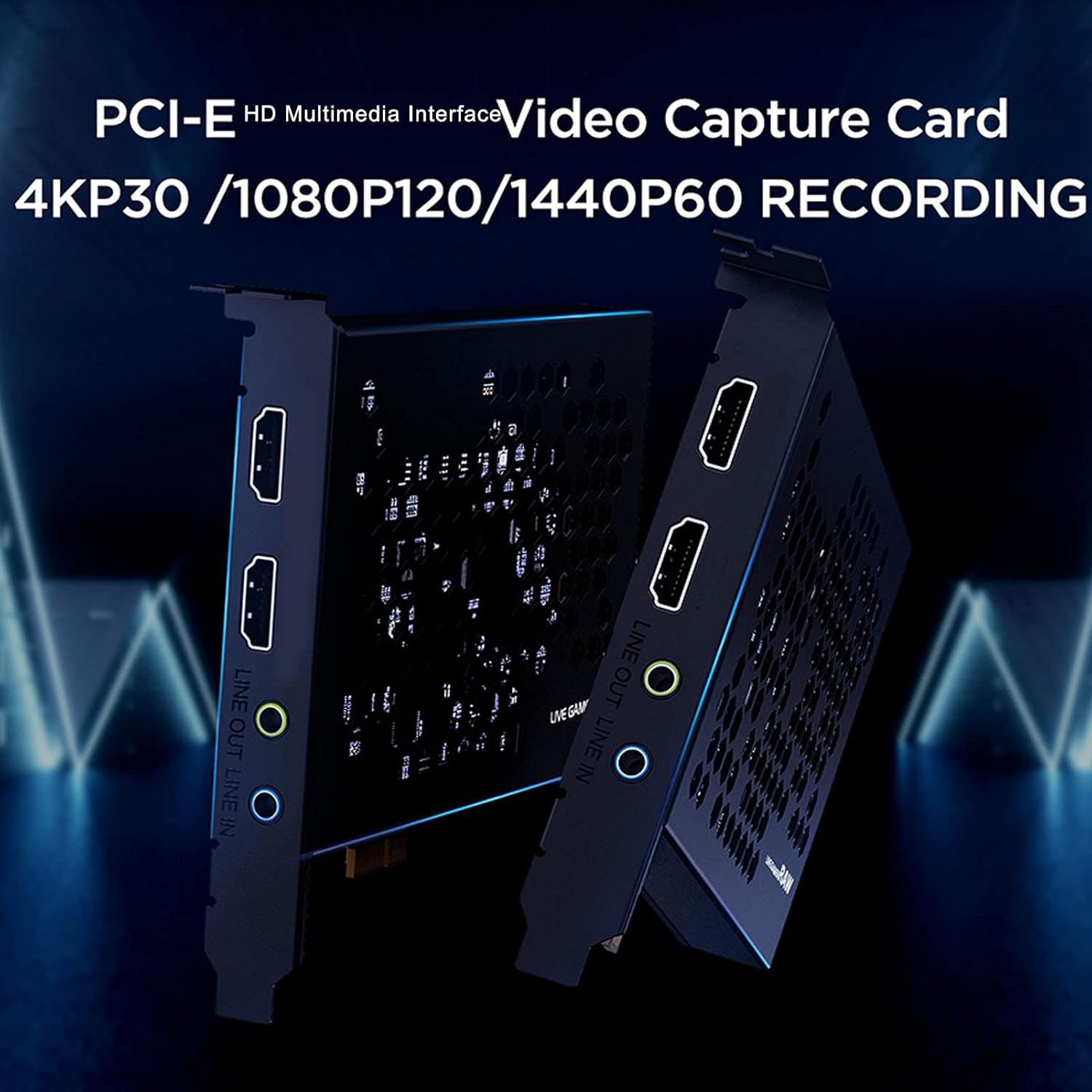 Acogedor 4K Capture Card, HDMI Game Capture Card Device, with HDMI Input and Loop Out, Support HD Video 1080P, for Live Conference Video