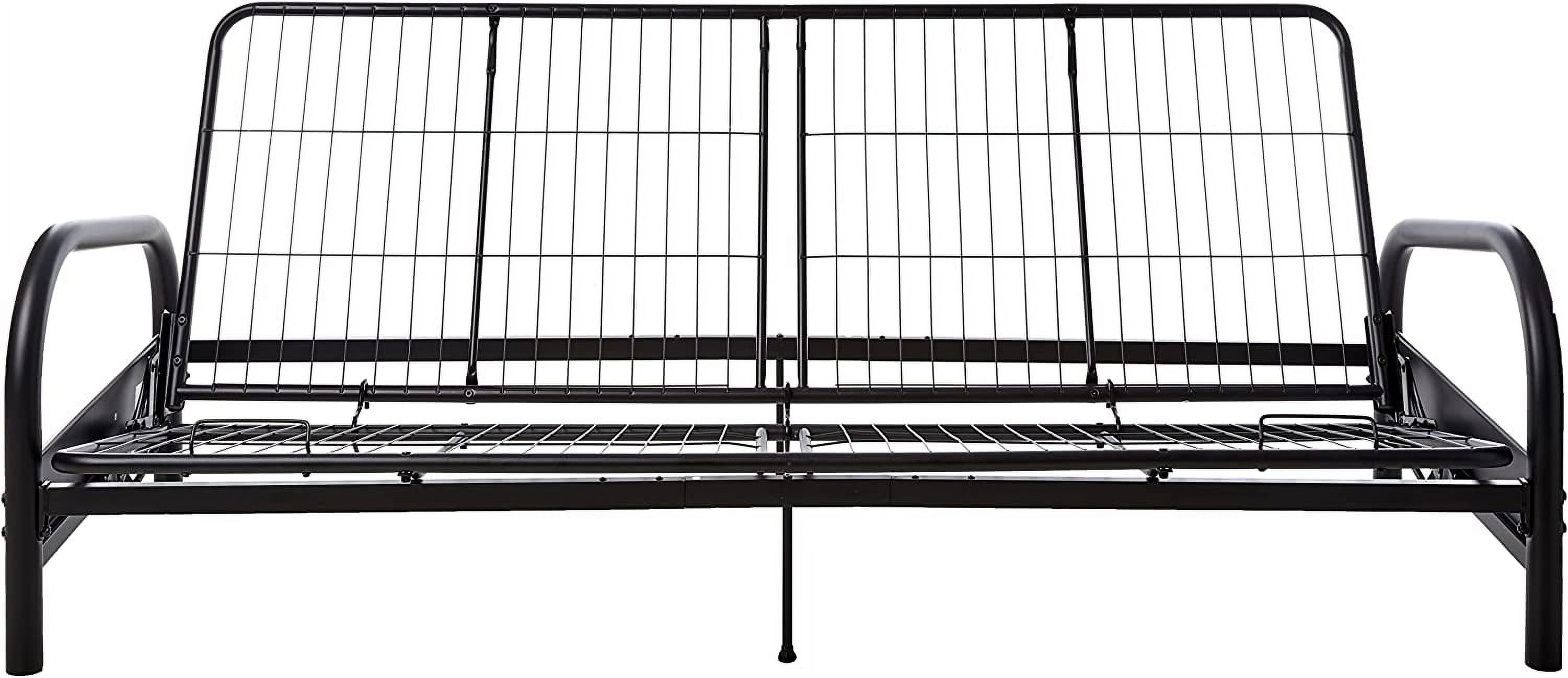 QCAI Vermont Metal Futon Frame, Classic Design, Full Sized - Black