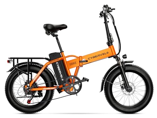 1000W Folding Electric Bike, 48V 20.8AH Large Removable Battery E-Bike, 30+MPH, 80 Miles Max Range, 20" Fat Tire Electric Bike for Adults, Adult Electric Bicycles for Commute