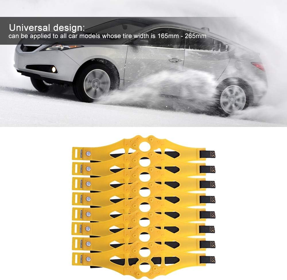 8Pcs Universal Snow Chains Anti-skid Car Tire Chains Snow Tire Chain Tire Chain Tyre Chain Anti-skid Tire Chain Anti-skid Wheel Chain Snow Tire Chain Snow Chain Car Snow Chain Universal Snow Chain