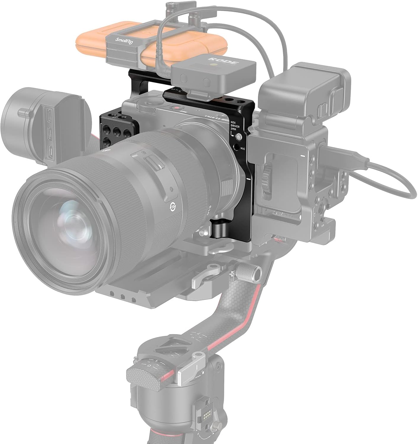 SmallRig Full Cage Only for Sigma fp & fp L Series, Comes with NATO Rail, Locating Holes for ARRI and 1/4 & 3/8 Threaded Holes - 3211