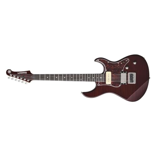 YAMAHA 6 String Solid-Body Electric Guitar, Right, Translucent Black, 612VII (PAC612VIIFM TBL)