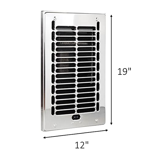Cadet Bathroom Electric Wall Heater Assembly & Chrome Grill