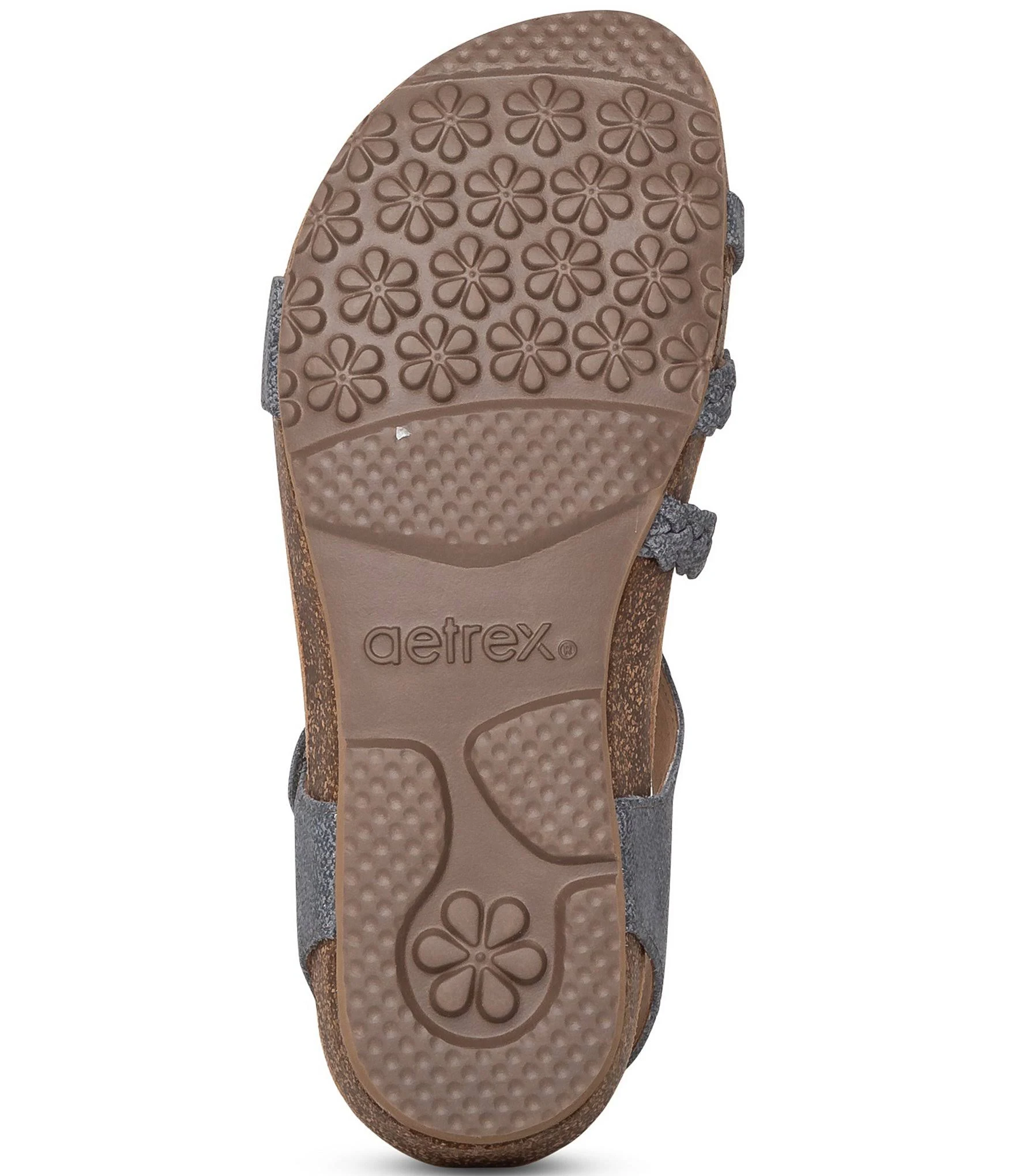 Aetrex Jillian Braided Quarter Strap Gold / 9