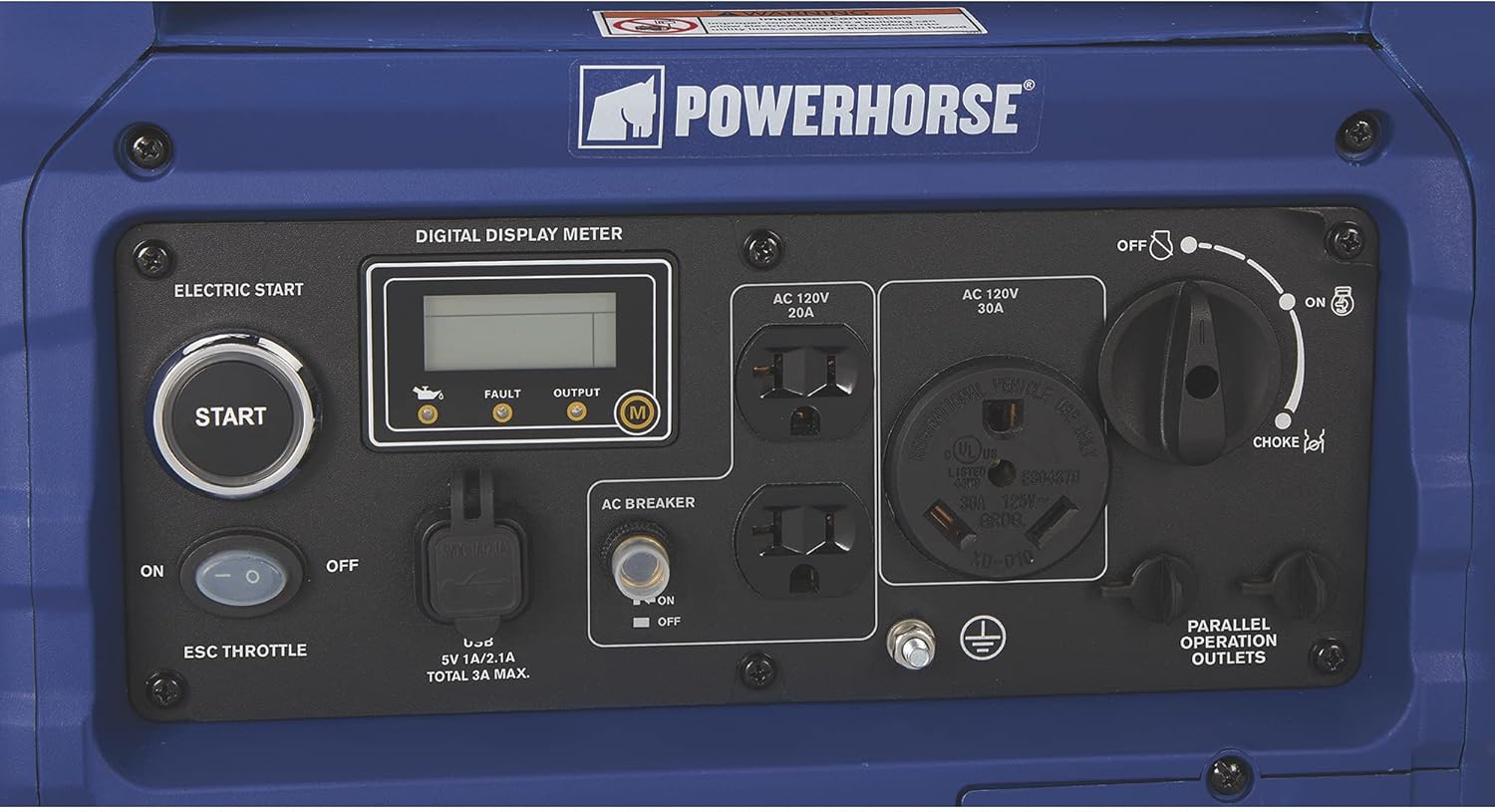 Powerhorse Inverter Generator - 4500 Surge Watts, 3500 Rated Watts, Electric Start, EPA and CARB Compliant, Model# LC4500i Pack of 2