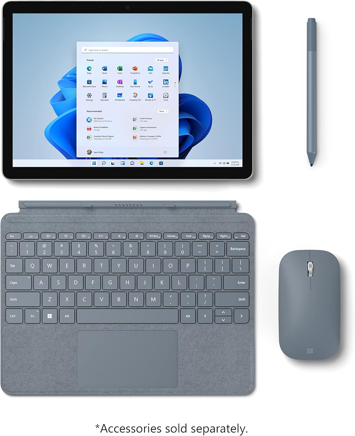 Microsoft Surface Go 2 - 10.5" Touch-Screen - Intel Pentium - 4GB Memory - 64GB - Wifi - Platinum