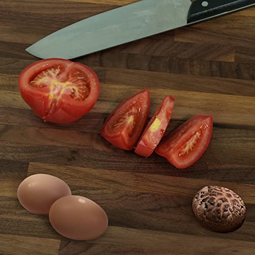 CONSDAN Butcher Block Counter Top, Walnut Solid Hardwood Countertop, Wood Slabs for Kitchen, Reversible, Both Side Polished, Prefinished with Food-safe Oil, 1.5" Thickness