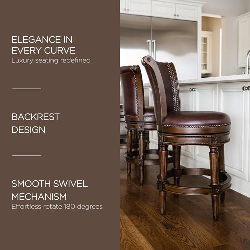 Maven Lane Pullman 26 Inch Tall Counter Height Upholstered Barstool with Back in White Oak Finish with Natural Color Fabric Cushion Seat, Set of 2