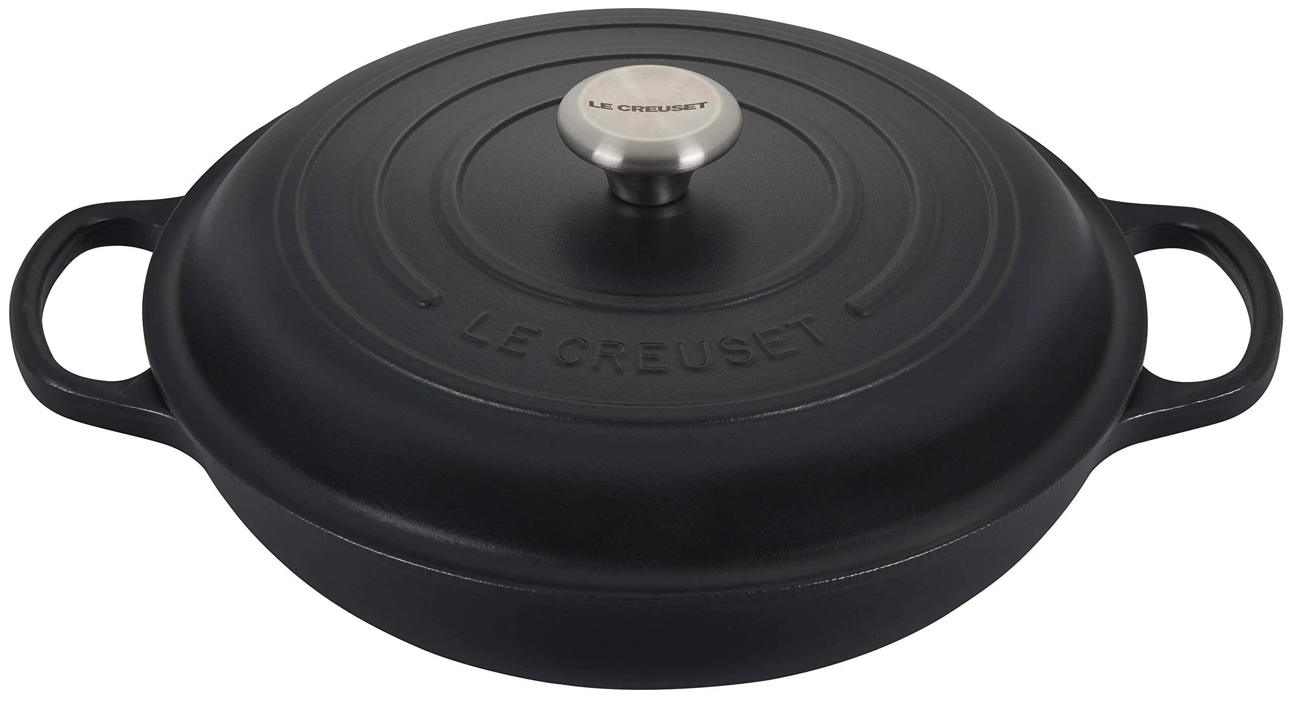 Le Creuset Signature Cast Iron 3.5-Quart Licorice Braiser
