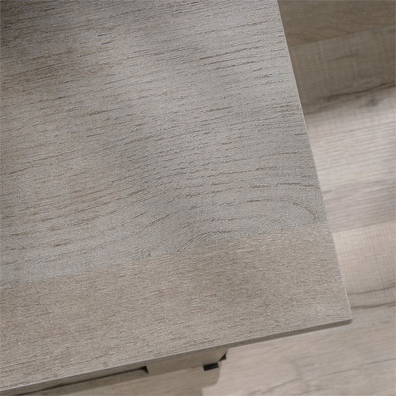 Pemberly Row Contemporary Engineered Wood Sewing Craft Table in Oak