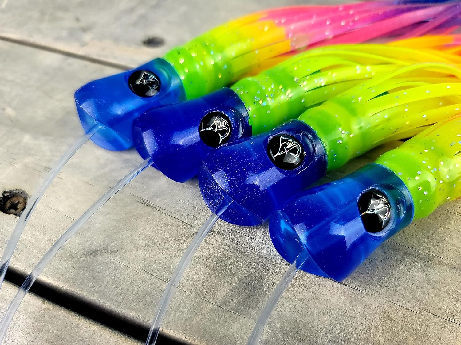 Lobo Lures #207 Skipjack Hybrid Big Game Daisy Chain Marlin Tuna and Mahi Includes Premium Lure Bag