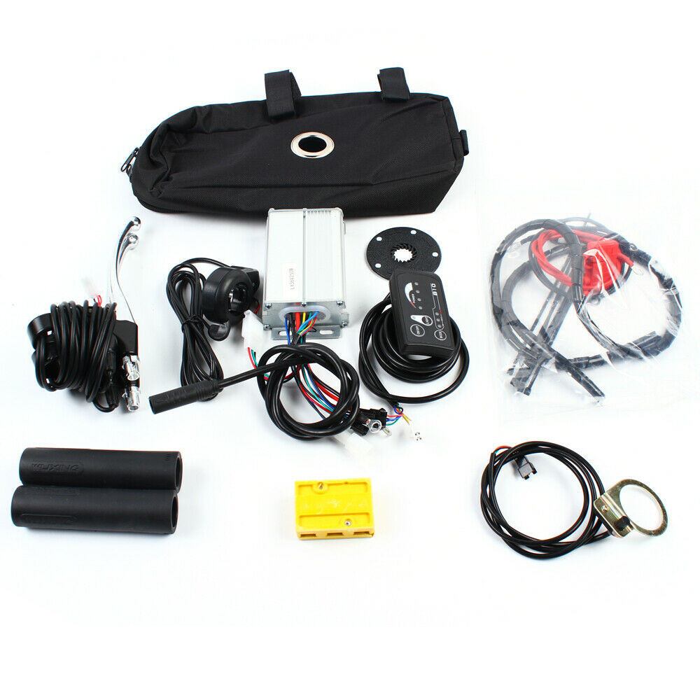 Fichiouy 20'' E-Bike Rear Wheel Motor Hub Electric Bicycle Motor Conversion Kit 36V 250W