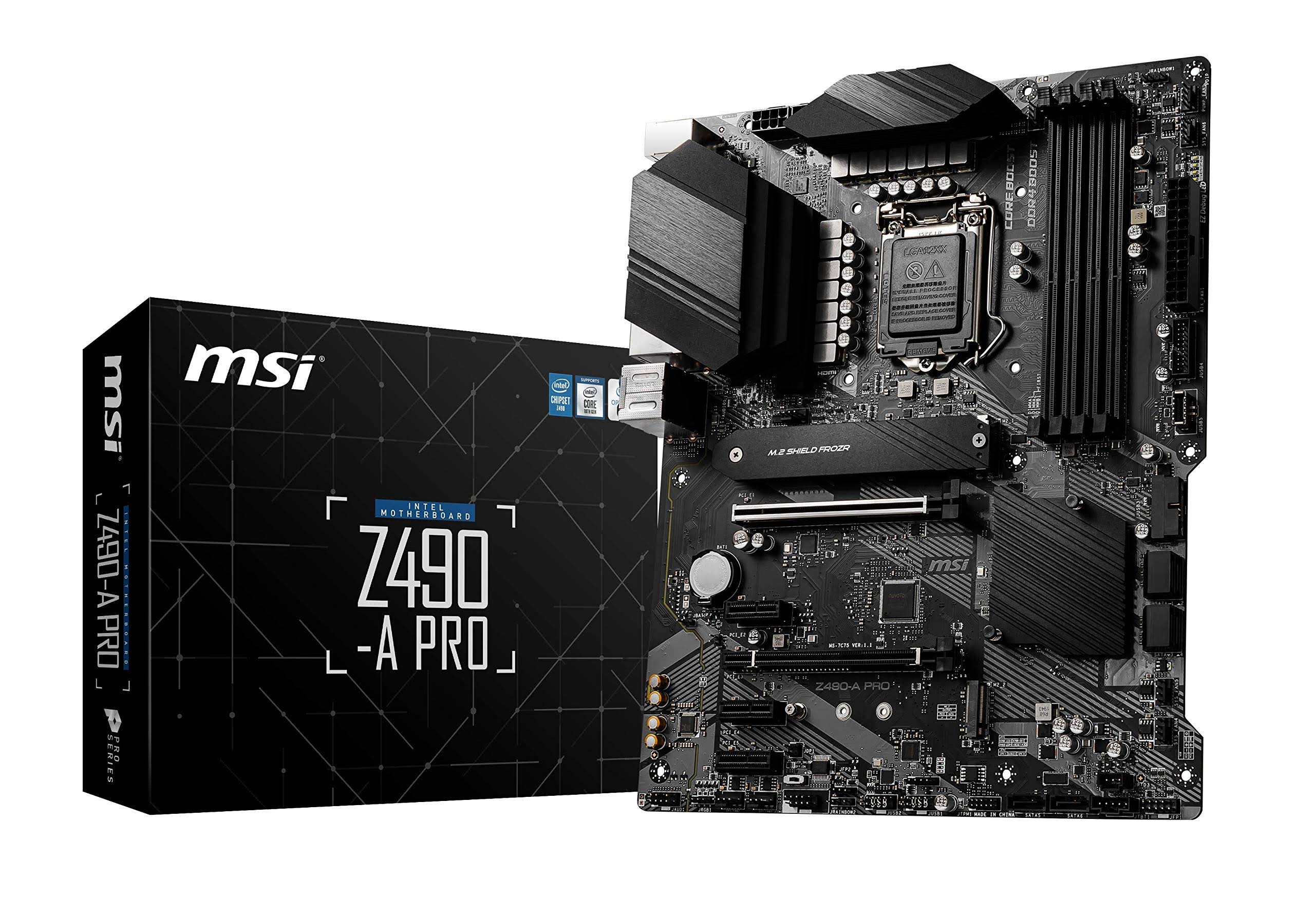 Motherboard MSI Z490-A Pro ATX DDR4 LGA1200
