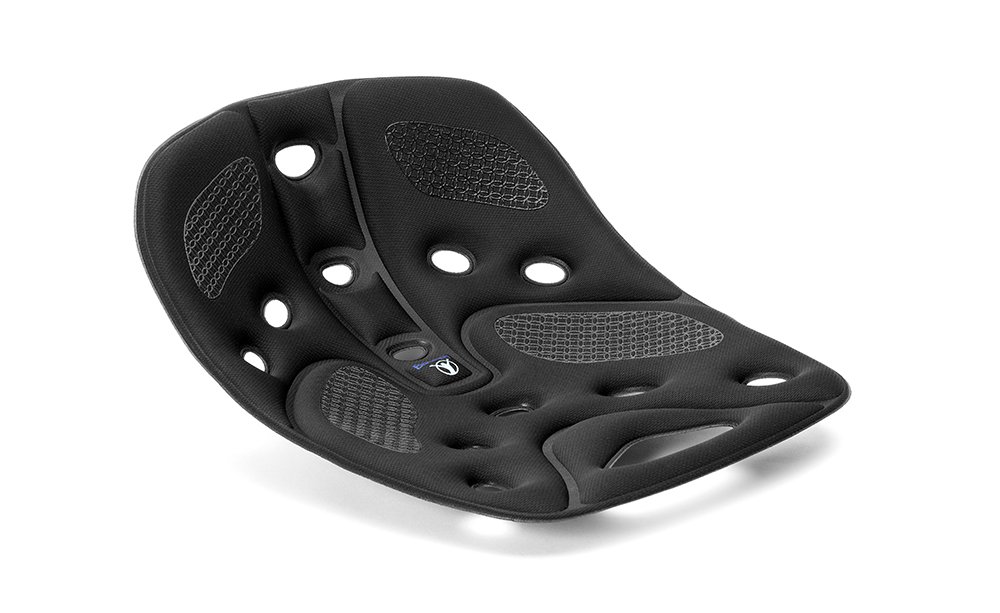 Backjoy Posture Seat Pad | Ergonomic Pressure Relief, Hip & Pelvic Support to Improve Posture | Home, Office Chair, Car Seat | Fits S-L Hips | Posture Plus (Black)