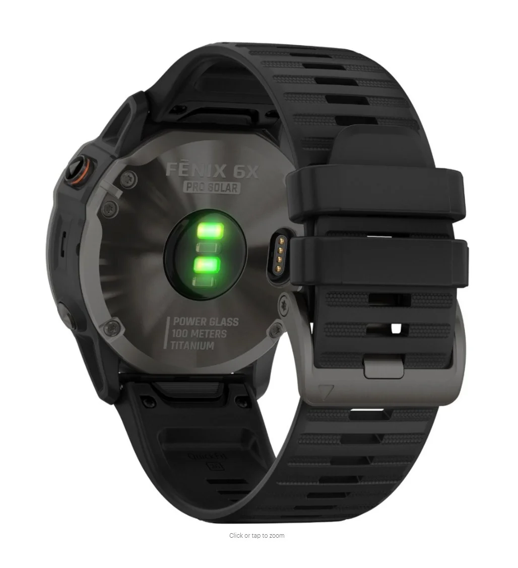 Garmin FENIX 6X PRO SOLAR Smartwatch Silicone Black GPS 51mm