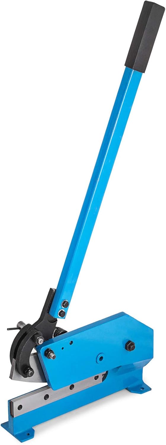 VEVOR Hand Plate Shear 5", Manual Metal Cutter Cutting Thickness1/4 Inch Max, Metal Steel Frame Snip Machine Benchtop 7/16 Inch Rod, for Shear Carbon Steel Plates and Bars