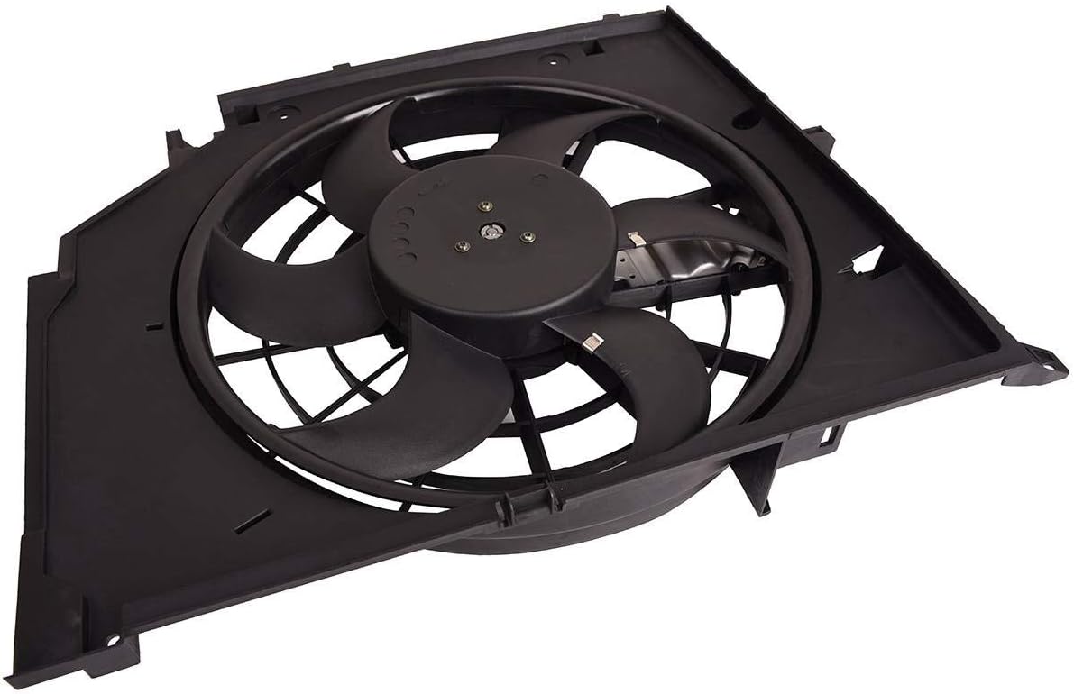 Bapmic 17117561757 Radiator Cooling Fan Assembly for BMW E46 325i 328i 330i 99-05