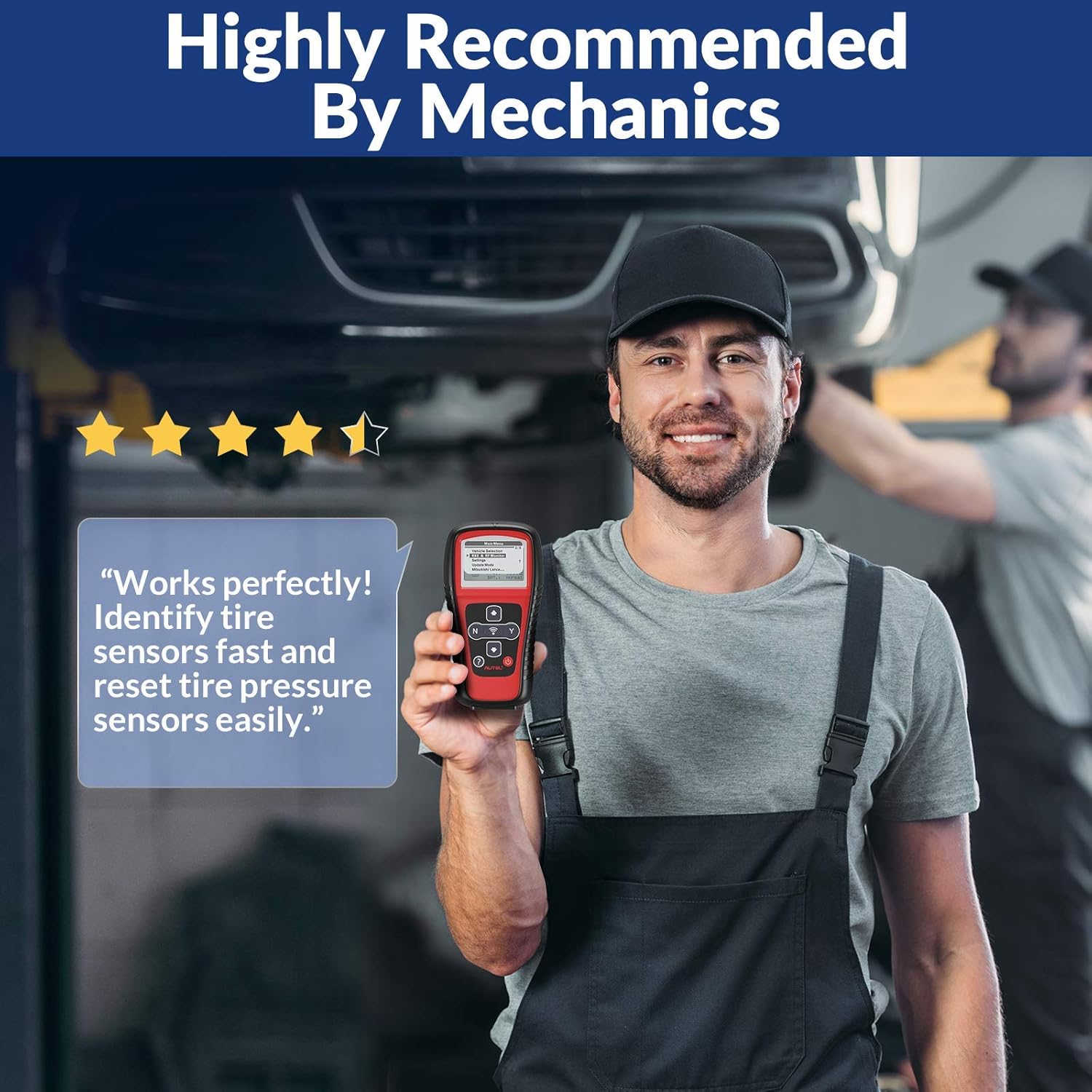 Autel MaxiTPMS TS508 TPMS Relearn Tool, 2022 TPMS Programming Tool for MX-Sensors (315/433 MHz) TPMS Relearn/Activate All Sensors, TPMS Scan Tool Read/Clear DTCs, TPMS Reset (Upgraded of TS408/501)