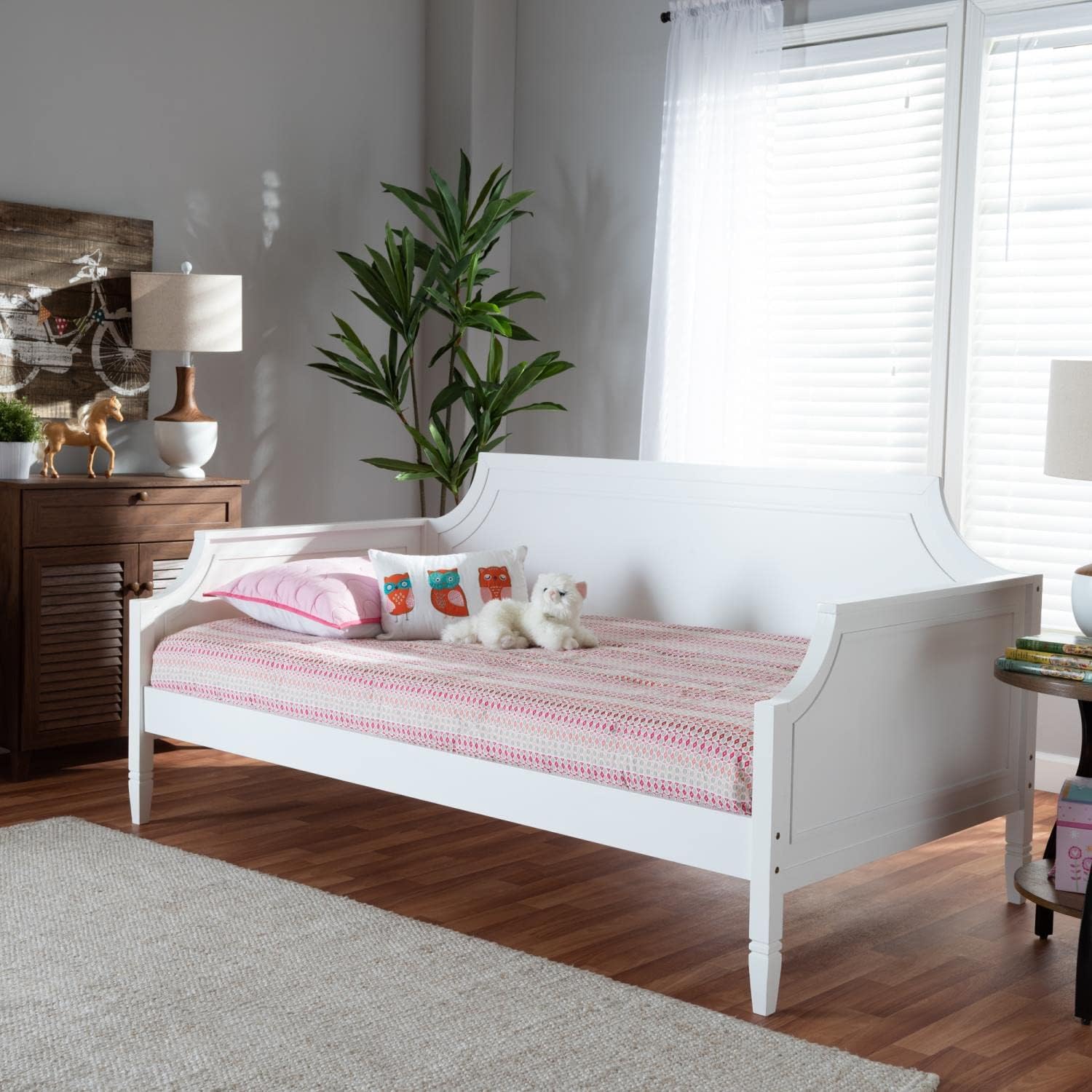 Baxton Studio Mariana White Wood Twin Size Daybed