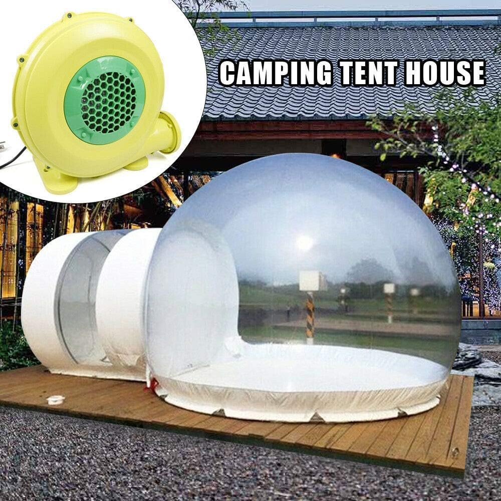 Inflatable Bubble Tent Camping Tent Transparent, Bubble Tent Dome House Camping Tent 10ft with Air Blower for DIY Outdoor Backyard Camping (10ft Transparent Tent + 6.6ft White Tunnel)