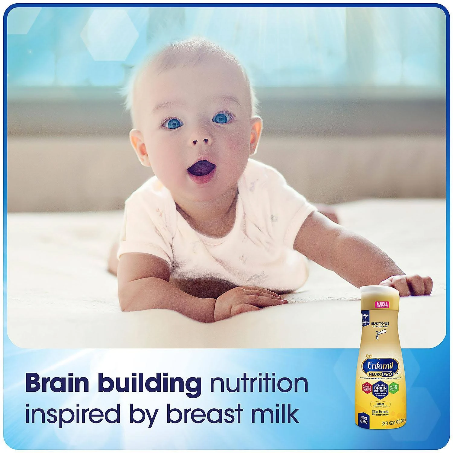 Enfamil neuropro Infant Formula, Ready to Use 32 fl oz Bottle (Case of 6)