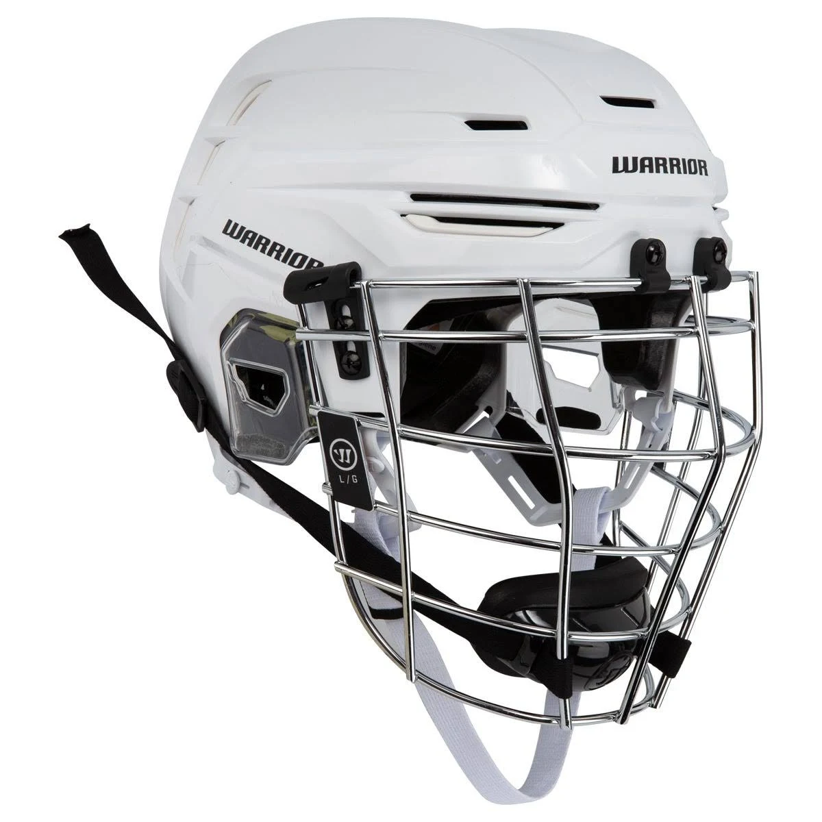 Warrior Fatboy Alpha Pro Complete Box Lacrosse Helmet - White