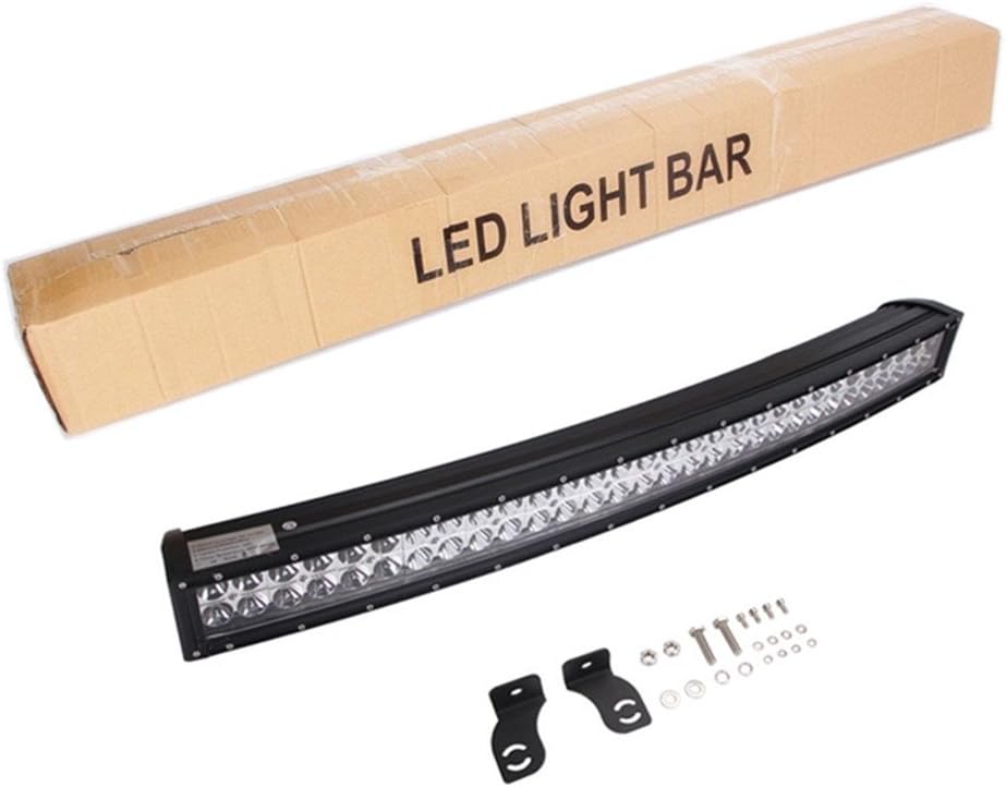 Lumitek 288w 50inch Curved Led Light Bar Spot Flood Combo Beam Light Bar Off-road Led Bar for ATV JEEP Off Road SUV 4wd IP67 12V Car Led Bar Light…