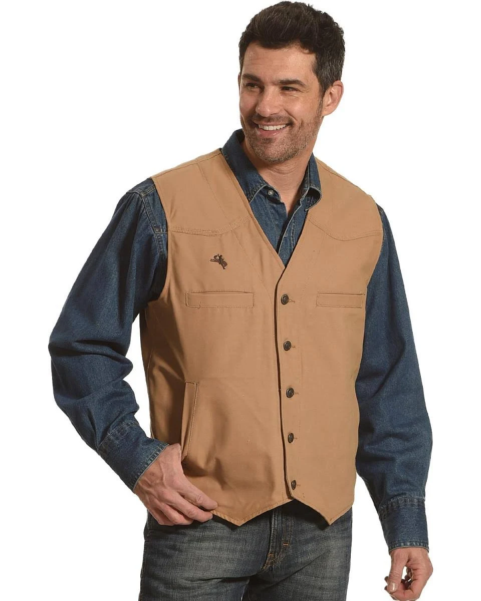 Wyoming Traders Men&s Tan Texas Concealed Carry Vest