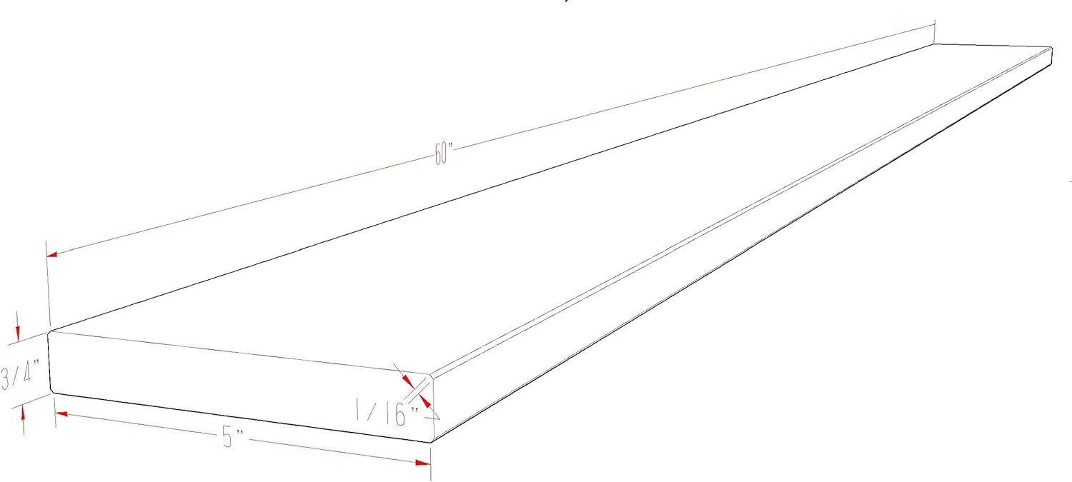 Carrara Marble Threshold (Marble Saddle) - Polished - (6 x 48)