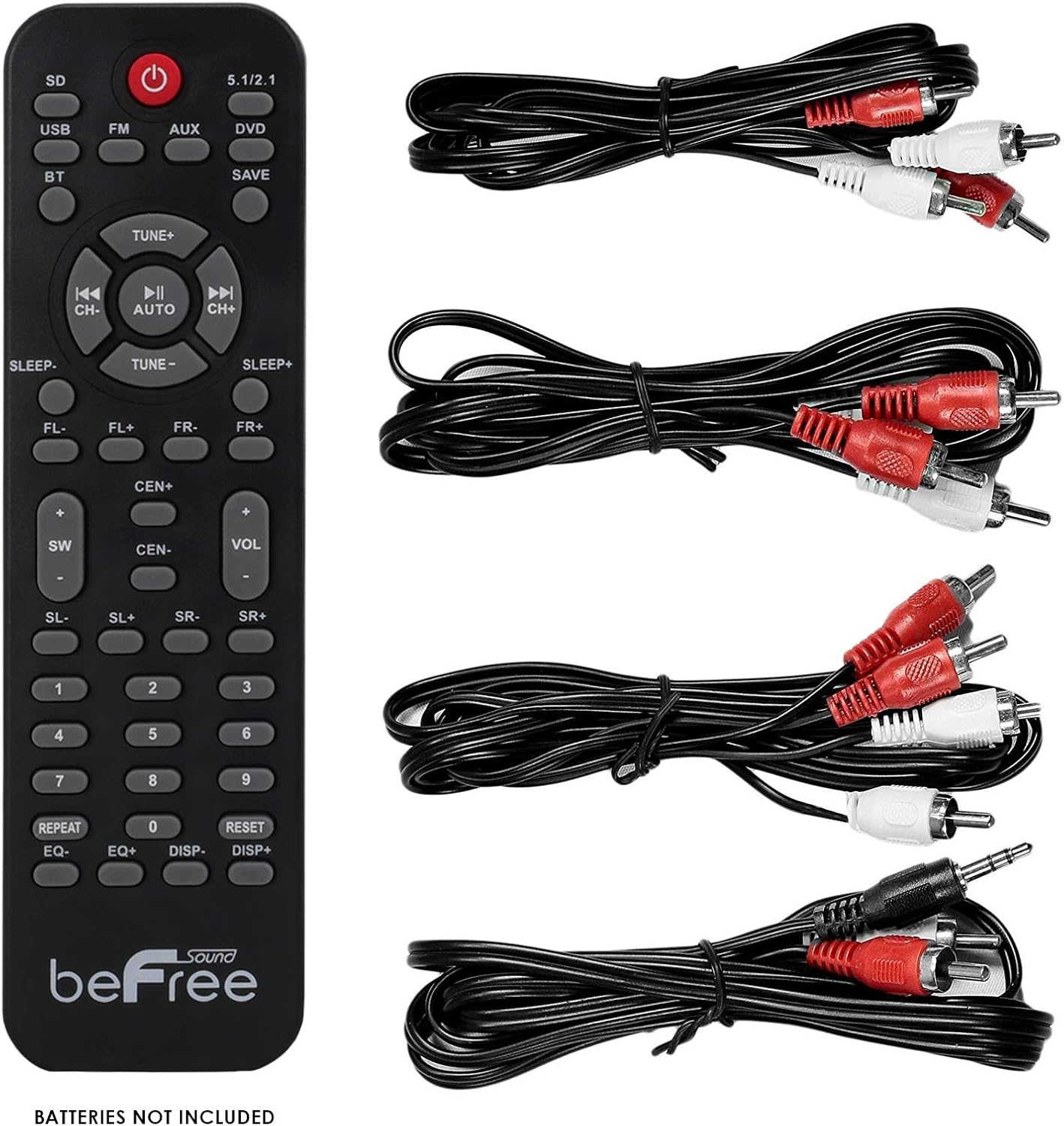 beFree Sound 5.1 Channel Bluetooth Surround Sound Speaker System in Black