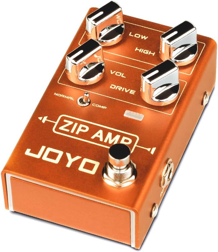 JOYO ZIP AMP R-04 R Series Overdrive Pedal Rock Compression Tone with Gain and COMP Switch for Electric Guitar Effect (R-04) Pack of 2