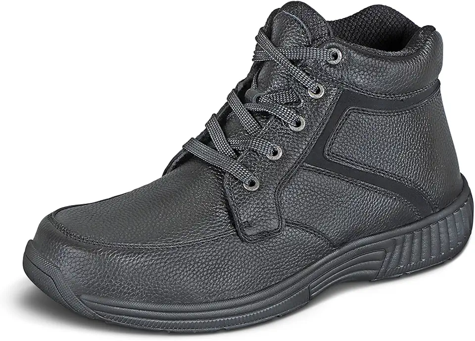 Orthofeet Men's Orthopedic Leather Highline Lace-Up Boots - Kansas Nuitrition - HNZSDS