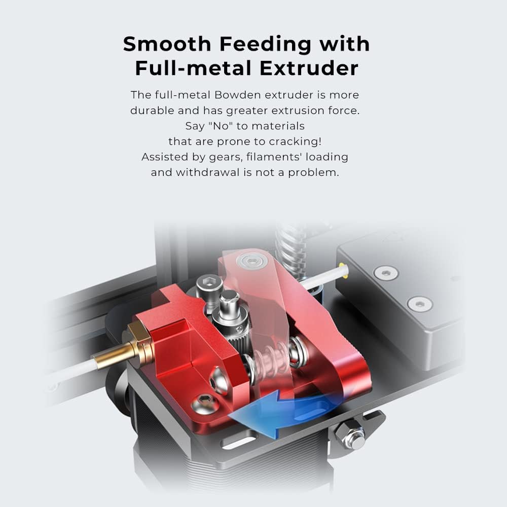 Creality Ender 3 Max Neo FDM 3D Printer Ender 3 Max Upgraded with CR Touch Automatic Leveling Dual Z-axis Red Metal Extruder 32-bit Silent Mainboard 11.8 x 11.8 x 12.6 Build Volume