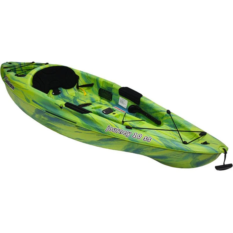 Sun Dolphin Journey 10 ft Fishing Kayak Green/Turquoise/Aqua - Canoes/Kayaks/Sm Boats at Academy Sports