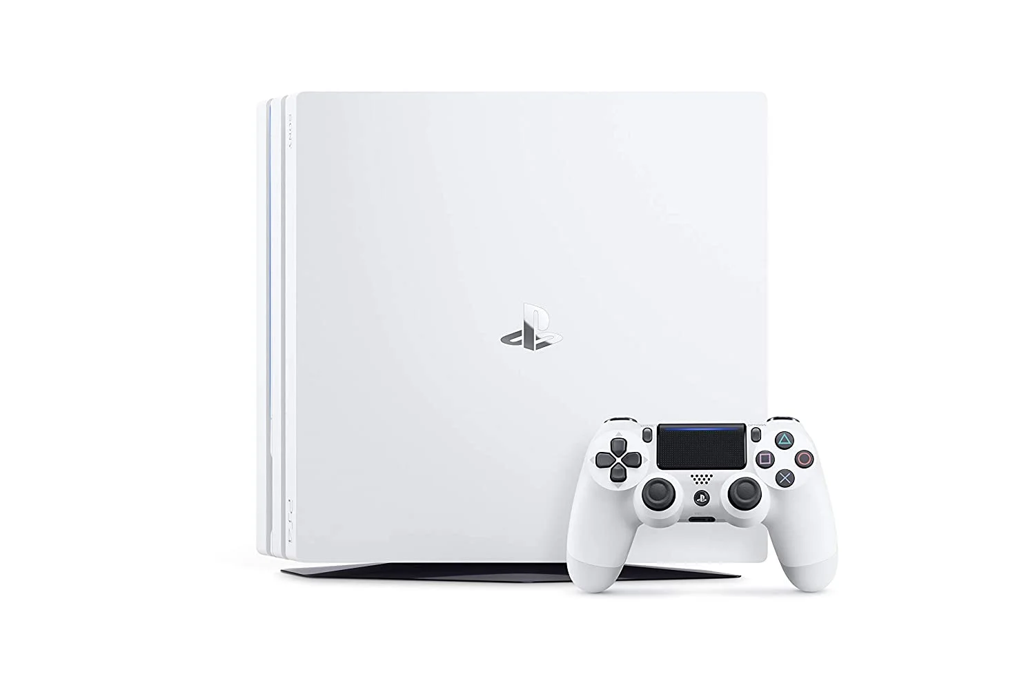Sony PlayStation 4 Original 500GB Matte White Gaming Console With 2 Controller + G9 Earbuds With Microphone BOLT AXTION Bundle Like New