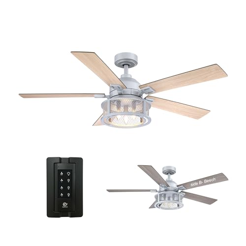 Parrot Uncle Farmhouse Ceiling Fans with Lights and Remote