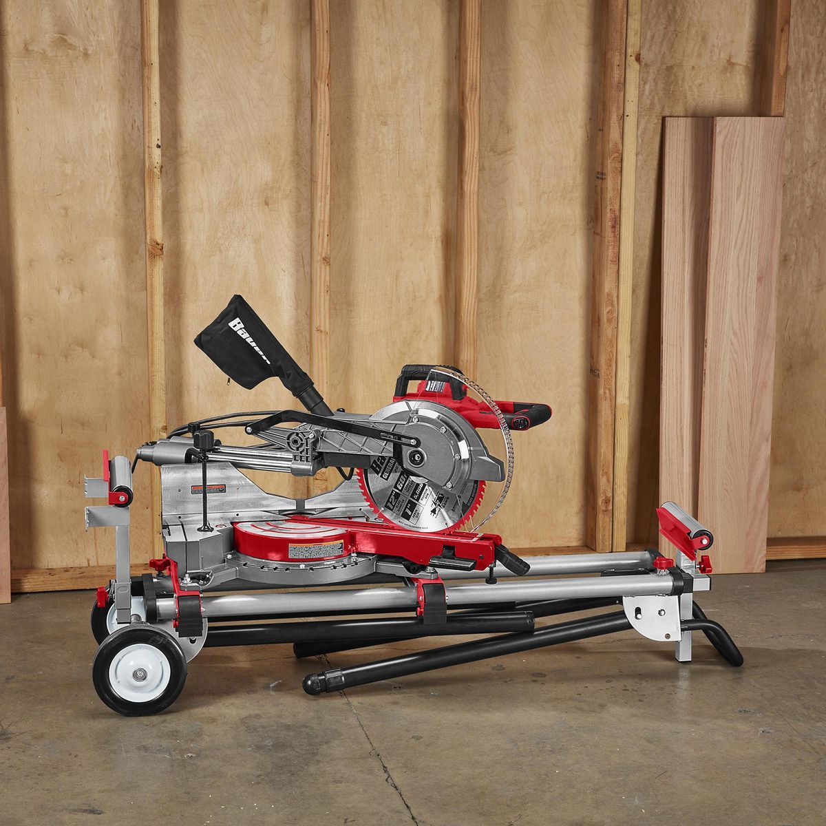 BAUER 400 lb. Mobile Folding Miter Saw Stand
