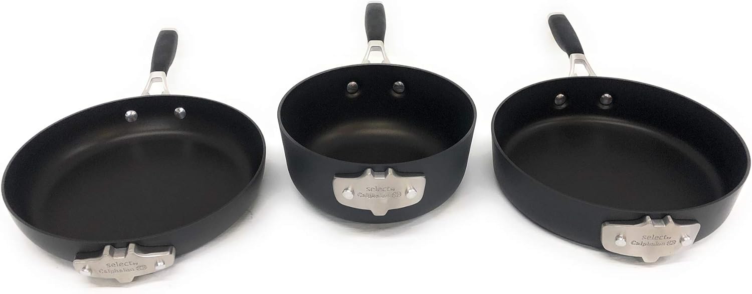 Calphalon Select 9pc Space Saving Hard-Anodized Nonstick Cookware Set