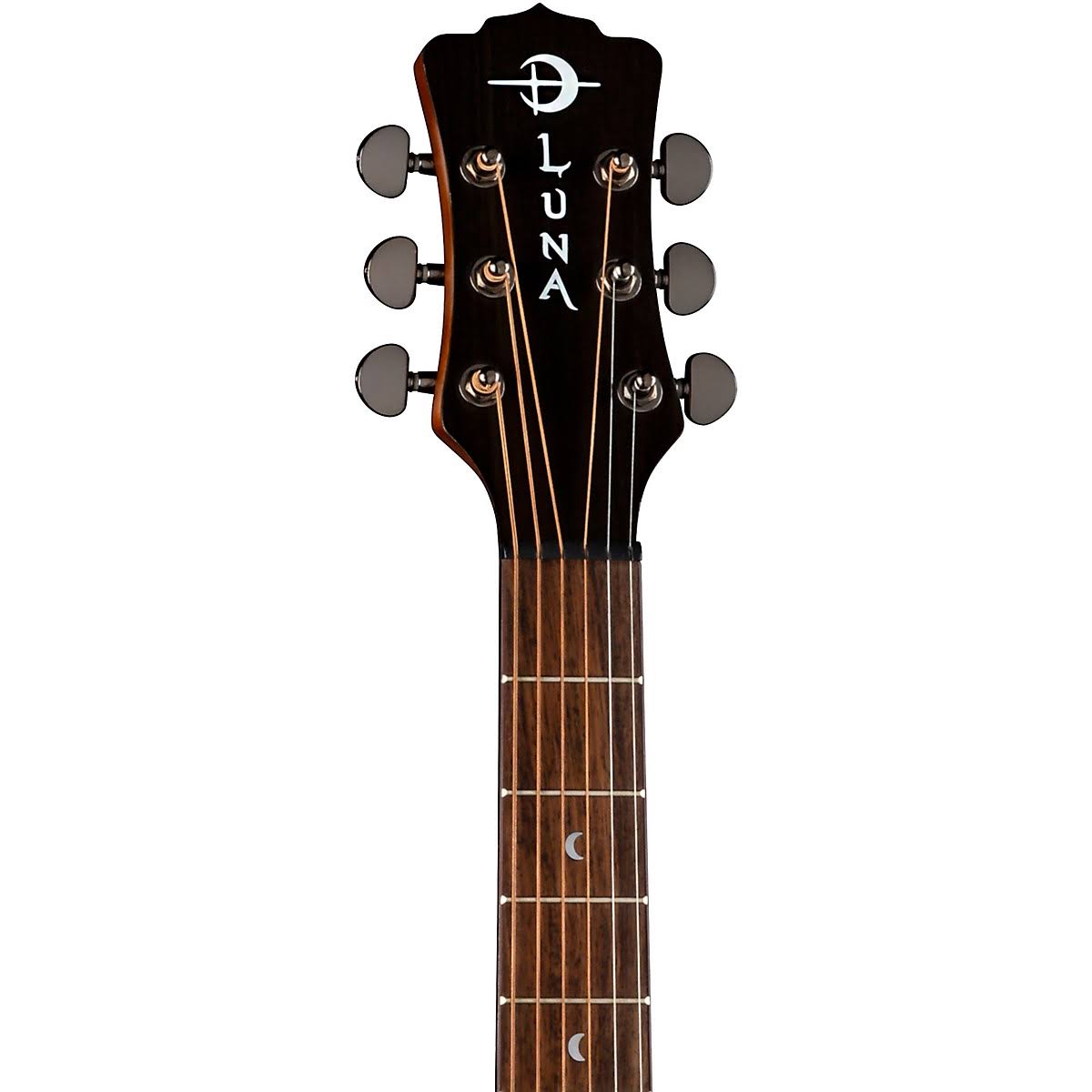 Luna Guitars Gypsy Tattoo Mahogany Acoustic-Electric Grand Concert Guitar Satin Natural