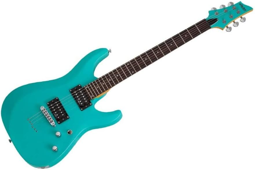 Schecter C-6 Deluxe 6-String Electric Guitar (Right-Hand, Satin Aqua)