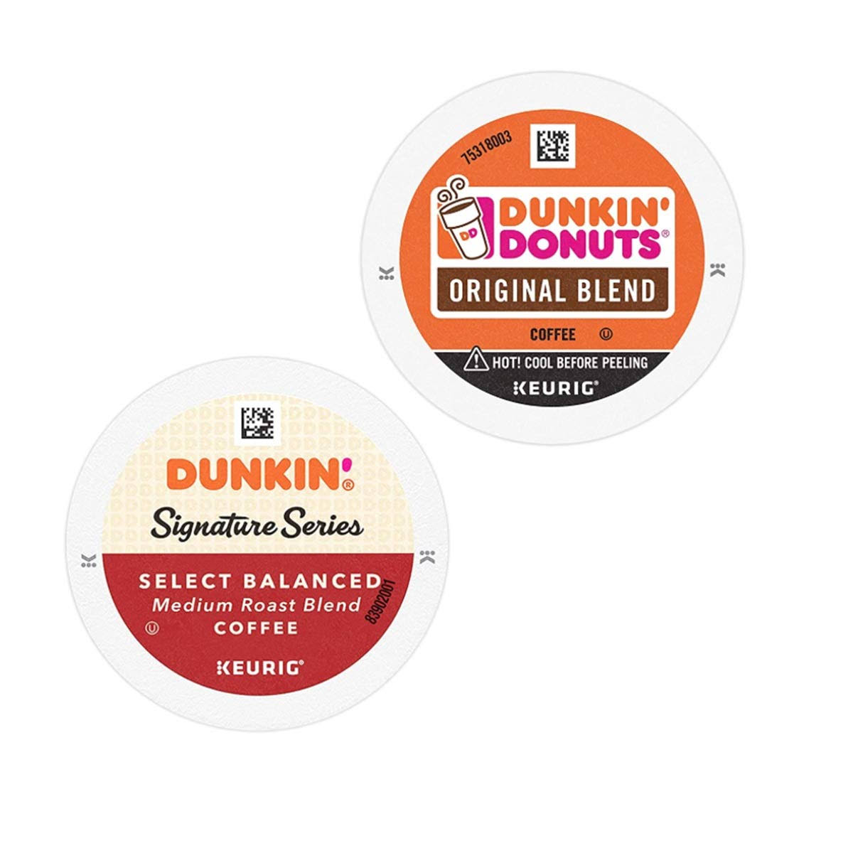 Dunkin Donuts Dunkin Original Blend u0026 Signature Series Select Balanced Blends Medium Roast Coffee, 60 K Cups for Keurig Coff
