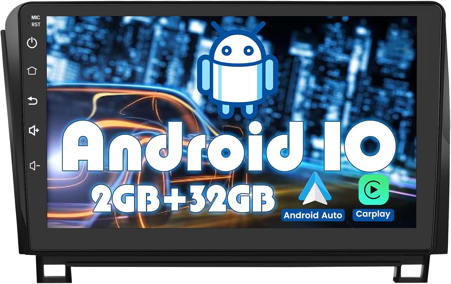 AWESAFE Car Radio Stereo for Toyota Prius 2010 2011 2012 2013 2014 2015, 9 Inch Touch Screen Head Unit Built in Carplay Andriod Auto Bluetooth Navigation Video Player