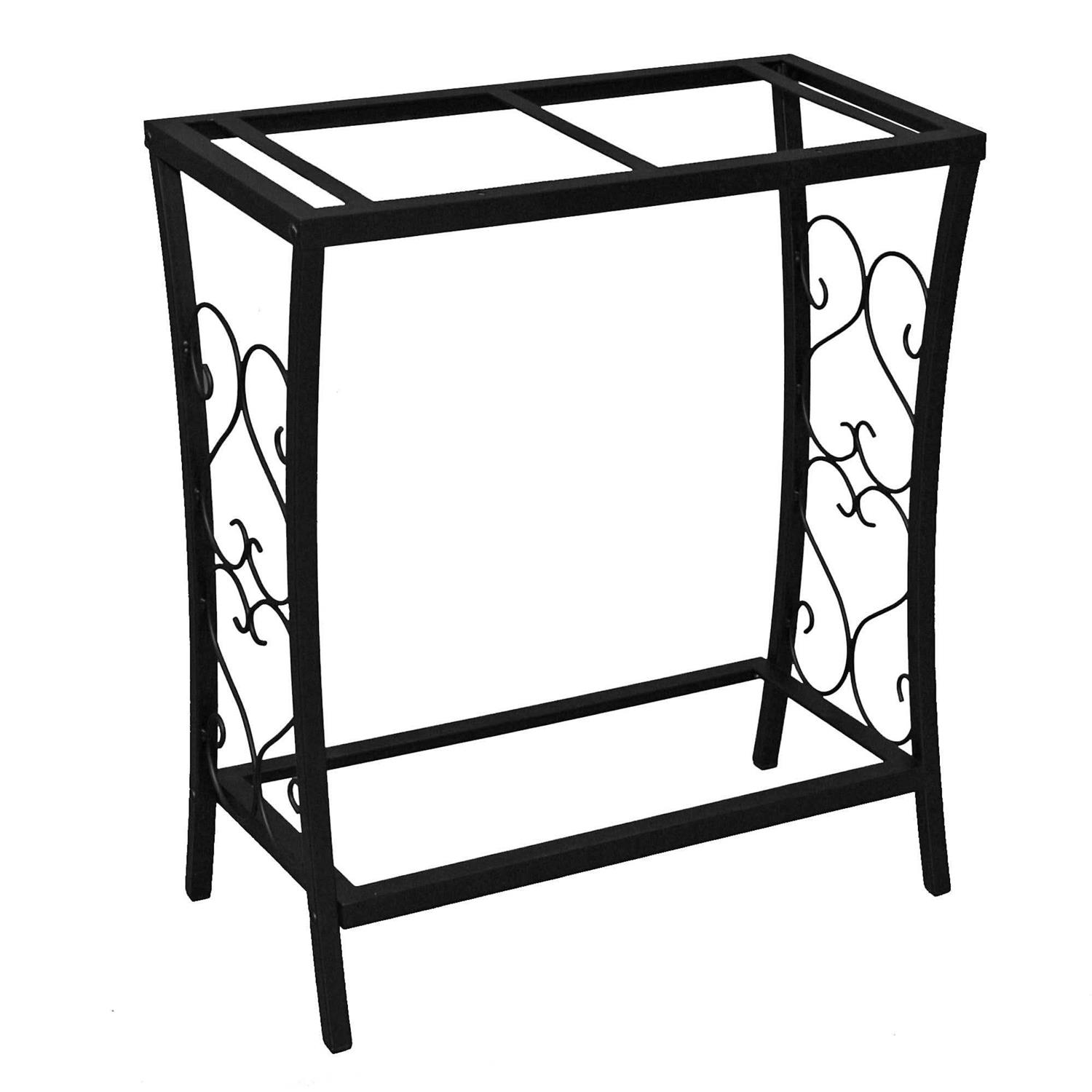 Aquatic Fundamentals 20 Gallon Scroll Aquarium Stand Black - Pet Supplies online store