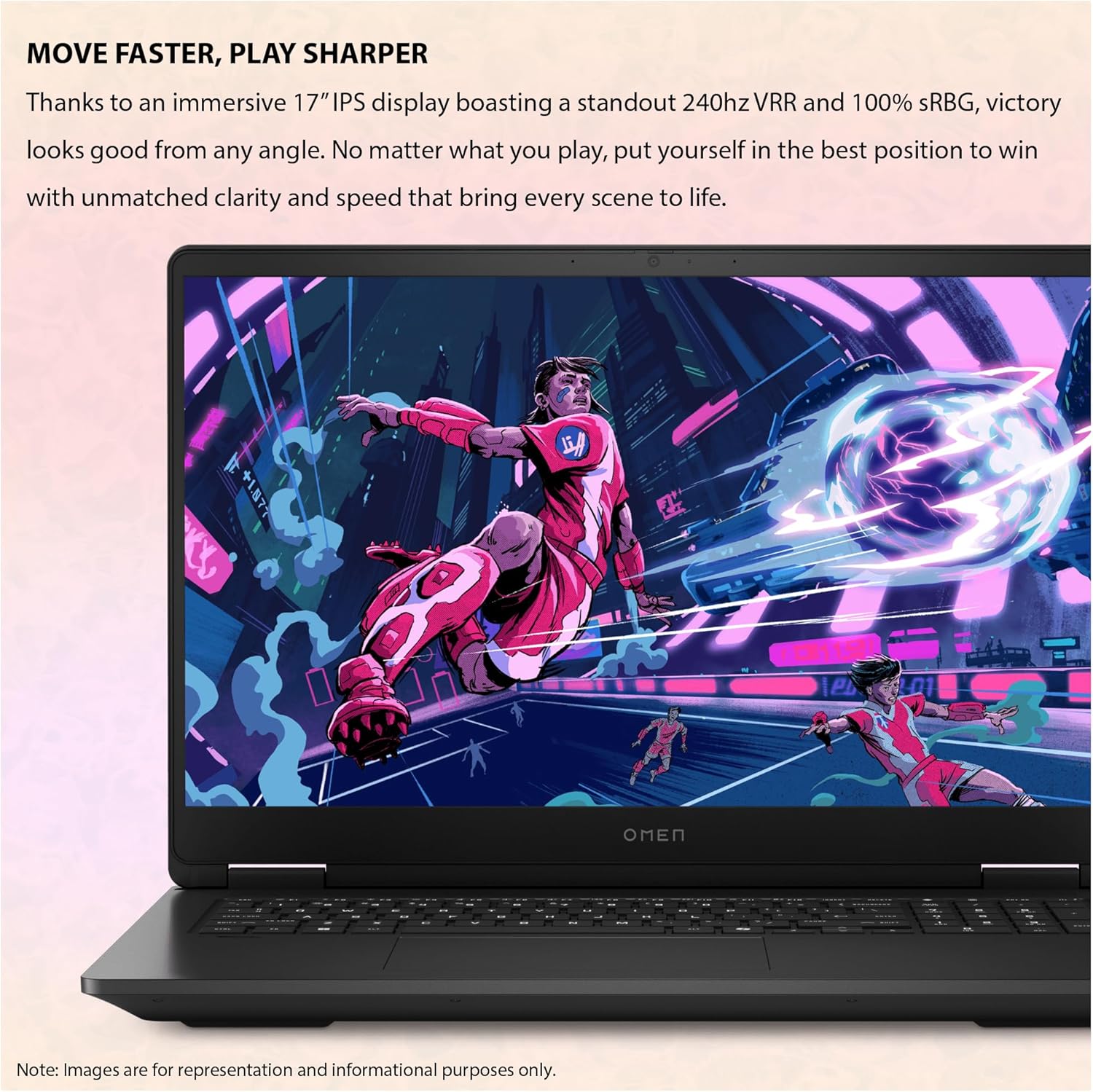 HP OMEN Gaming Laptop, AMD Ryzen 7 8845HS, 64 GB DDR5 Ram, 2 TB PCIe SSD, 17.3"" QHD (2560x1440), Nvidia Geforce RTX 4070, W11 Home, Black