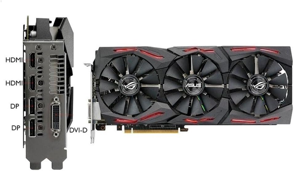 ASUS ROG-STRIX-GTX1080TI-O11G-GAMING GeForce 11GB OC Edition VR Ready 5K HD Gaming HDMI DisplayPort DVI Overclocked PC GDDR5X Graphics Card