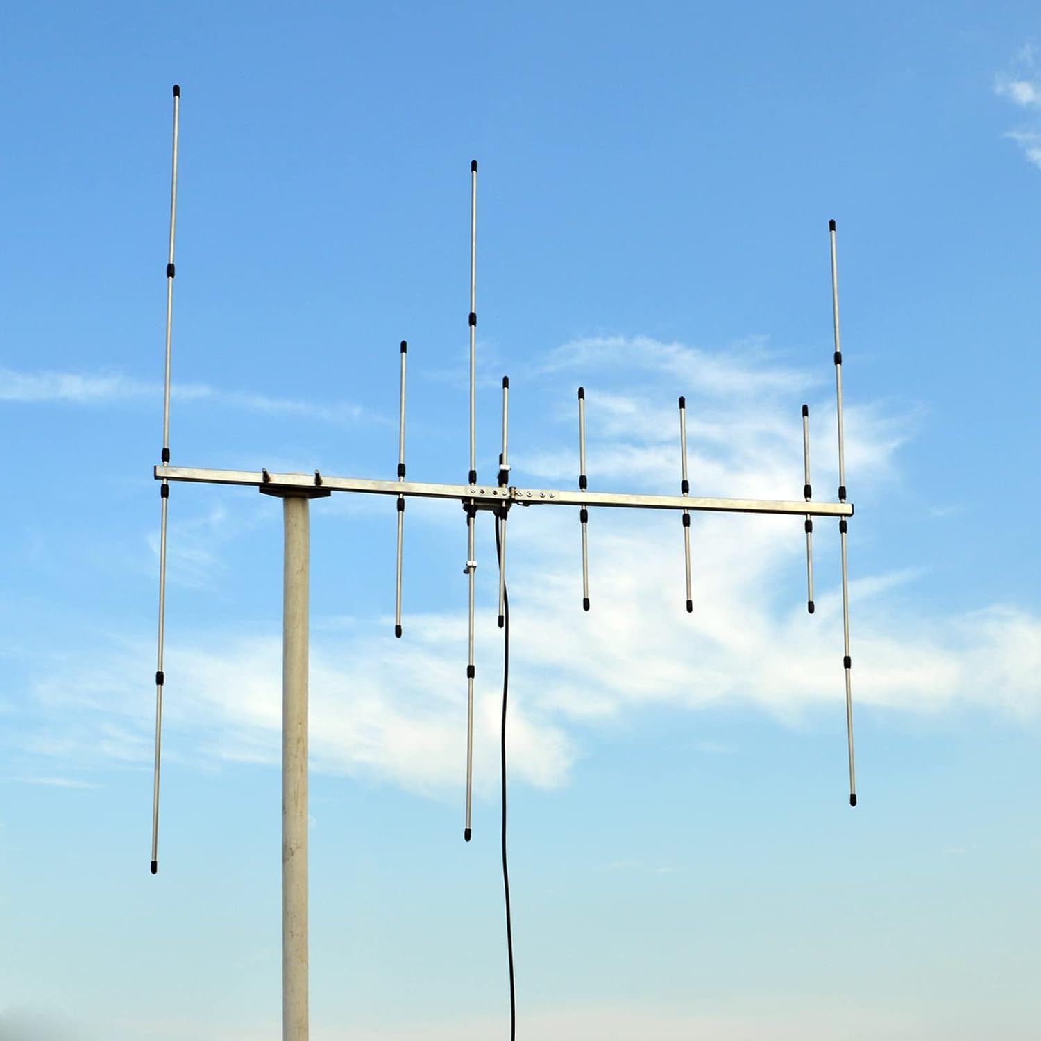 TWAYRDIO Foldable VHF UHF Yagi Antenna,Dual Band 2m 70cm High Gain Vertical Base Station Yagi Antenna